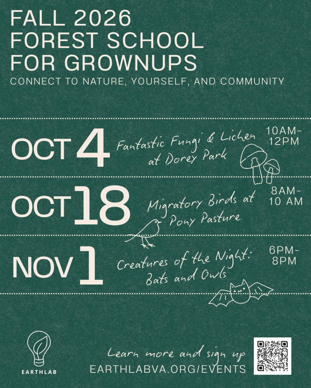 Fall 2026 Forest School for Grownups Series